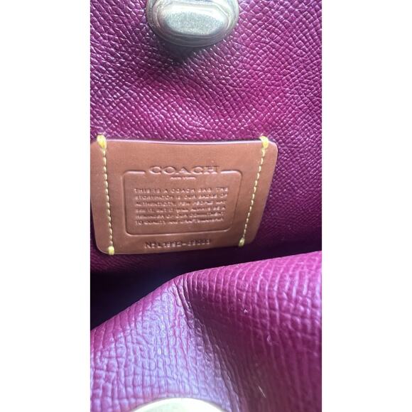 COACH Willow Bucket Bag Signature Brown Canvas Turn-Lock‎ 10x10x6 Authentic Cert - Picture 14 of 16